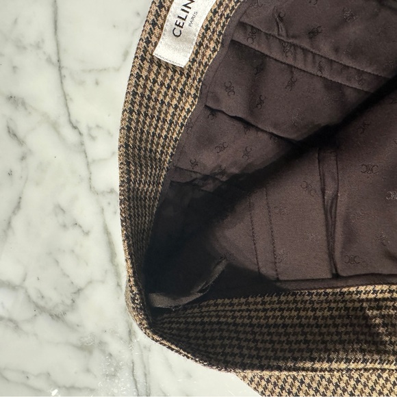 Celine houndstooth pleaded skirt in size 36 - Picture 7 of 12